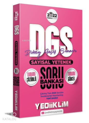 2022 Prestij Serisi Dgs Sayısal Yetenek Tamamı Çözümlü Soru Bankası