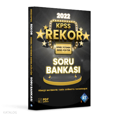 2022 Rekor Tüm Dersler Soru Bankası | Kolektif | KR Akademi