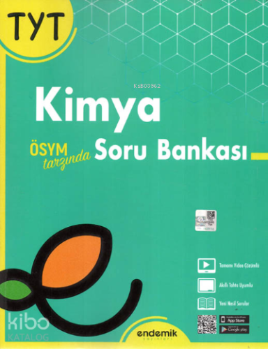2022 TYT Kimya Soru Bankası | Kolektif | Endemik Yayınları (Hazırlık)