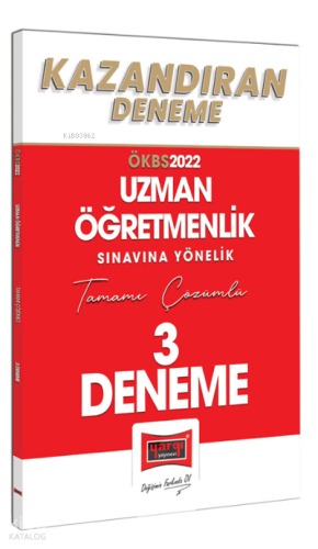 2022 Uzman Öğretmenlik Sınavı Yönelik Tamamı Çözümlü Kazandıran 3 Deneme