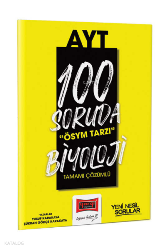 2023 100 Soruda ÖSYM Tarzı AYT Biyoloji Soru Bankası
