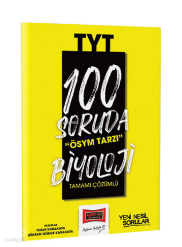 2023 100 Soruda ÖSYM Tarzı TYT Biyoloji Soru Bankası