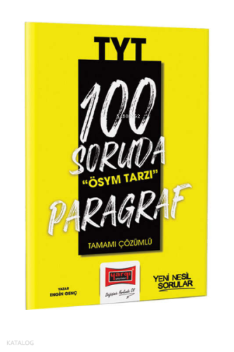 2023 100 Soruda ÖSYM Tarzı TYT Paragraf Tamamı Çözümlü Soru Bankası