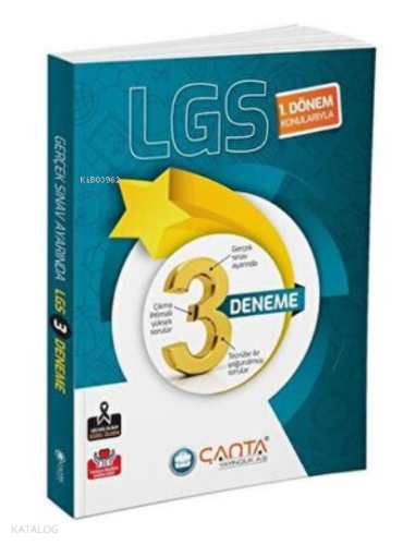 2023 8. Sınıf LGS 1. Dönem 3` lü Deneme | Kolektif | Çanta Yayınları