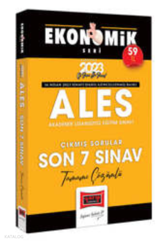 2023 ALES Ekonomik Seri Tamamı Çözümlü Son 7 Sınav Çıkmış Sorular
