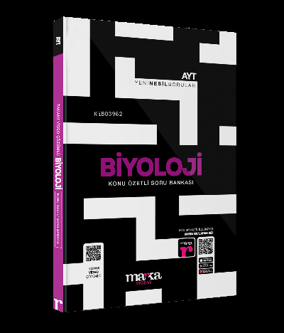 2023 AYT Biyoloji Konu Özetli Yeni Nesil Soru Bankası Tamamı Video Çözümlü Marka Yayınları