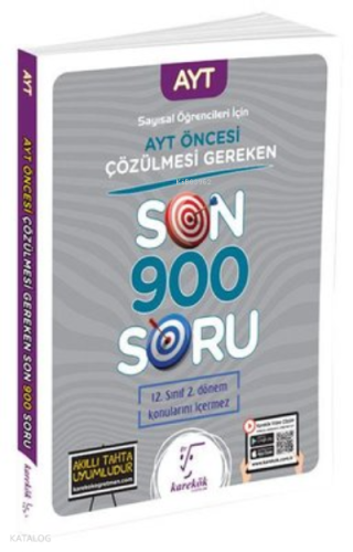 2023 AYT Öncesi Çözülmesi Gereken Son 900 Soru - Sayısal Öğrencileri için