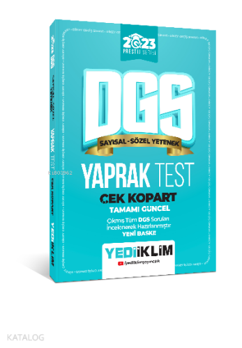 2023 DGS Çek Kopart Yaprak Test