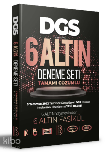 2023 DGS Tamamı Çözümlü 6 Altın Deneme Seti Benim