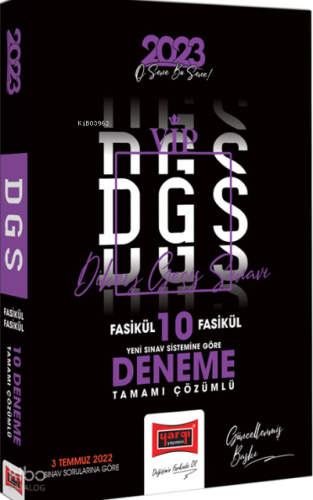 2023 DGS Tamamı Çözümlü Fasikül Fasikül 10 Deneme