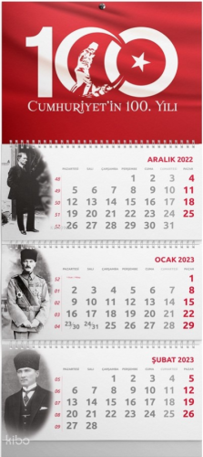 2023 Gemici Duvar Takvimi- 100. Yıl Kocatepe