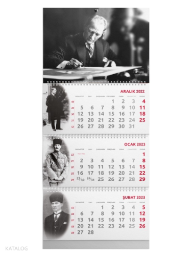2023 Gemici Duvar Takvimi- İmza | | Halk Kitabevi