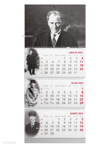 2023 Gemici Duvar Takvimi- Önder