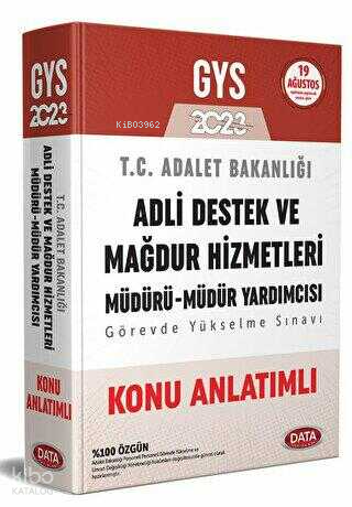 2023 GYS Adalet Bakanlığı Adli Destek ve Mağdur Hizmetleri Müdürü - Mü