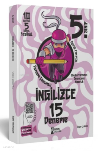 2023 İSEM 5. Sınıf İngilizce 15 Deneme | Özge Çubuk | İsem Yayıncılık 