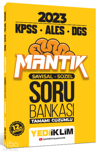 2023 KPSS-ALES-DGS Sayısal Sözel Mantık Tamamı Çözümlü Soru Bankası