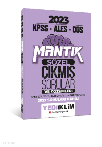 2023 KPSS ALES DGS Sözel Mantık Tamamı Çözümlü Çıkmış Sorular | Kolekt
