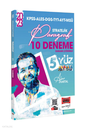 2023 KPSS ALES DGS TYT AYT MSÜ Stratejik Paragraf Tamamı Çözümlü 10 Deneme