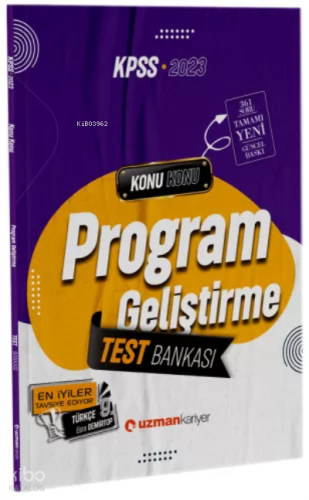2023 Kpss Eb Test Bankası Program Geliştirme | Zeynep Salman İçli | Uz