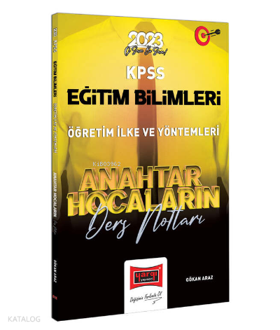 2023 KPSS Eğitim Bilimleri Anahtar Hocaların Öğretim İlke ve Yöntemleri Ders Notları