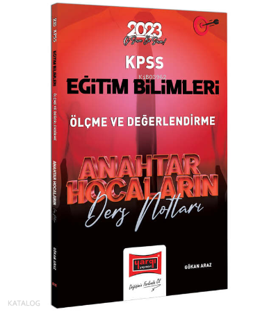 2023 KPSS Eğitim Bilimleri Anahtar Hocaların Ölçme ve Değerlendirme Ders Notları