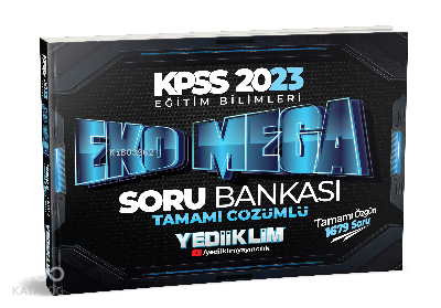 2023 KPSS Eğitim Bilimleri Eko Mega Tamamı Çözümlü Soru Bankası