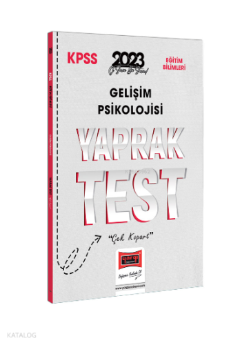 2023 KPSS Eğitim Bilimleri Gelişim Psikolojisi Yaprak Test