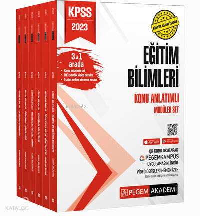 2023 KPSS Eğitim Bilimleri Konu Anlatımlı Modüler Set - 6 Kitap + En G