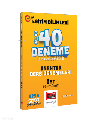 2023 KPSS Eğitim Bilimleri ÖYT ve Program Geliştirme - Sınıf Yönetimi - ;Materyal Geliştirme Anahtar Ders Denemeleri Tamamı Çözümlü 20+20 40 Deneme Sınavı