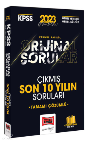 2023 KPSS Genel Kültür Genel Yetenek Orjinal Tamamı Çözümlü Son 10 Yıl Çıkmış Sınav Soruları