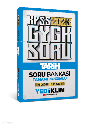 2023 KPSS Genel Kültür Tarih Tamamı Çözümlü Soru Bankası ( Modüler Set İçerisindeki)