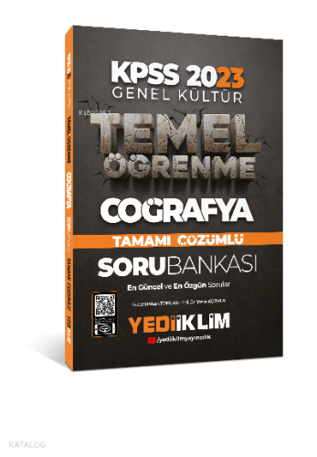2023 KPSS Genel Kültür Temel Öğrenme Coğrafya Tamamı Çözümlü Soru Bankası