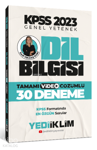 2023 KPSS Genel Yetenek Dil Bilgisi Tamamı Video Çözümlü 30 Deneme