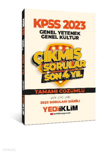 2023 KPSS GY GK Son 4 Yıl Tamamı Çözümlü Çıkmış Sorular