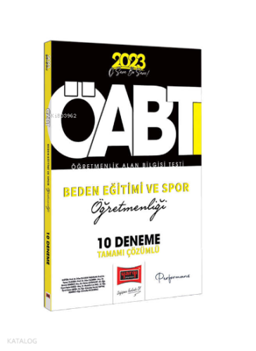 2023 KPSS ÖABT Beden Eğitimi ve Spor Öğretmenliği Tamamı Çözümlü 10 Deneme