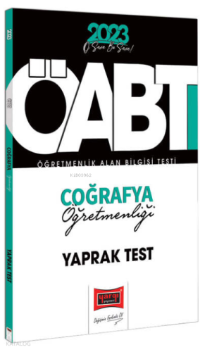 2023 KPSS ÖABT Coğrafya Öğretmenliği Çek Kopart Yaprak Test