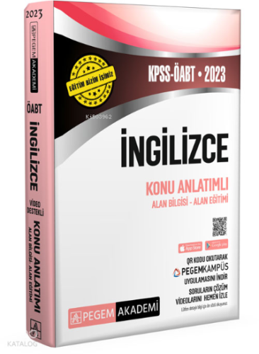 2023 KPSS ÖABT İngilizce Öğretmenliği Konu Anlatımlı | Kolektif | Pege