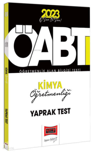 2023 KPSS ÖABT Kimya Öğretmenliği Çek Kopart Yaprak Test