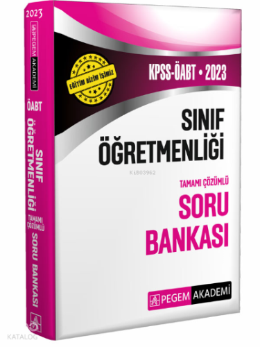2023 KPSS ÖABT Sınıf Öğretmenliğ Soru Bankası | Kolektif | Pegem Akade