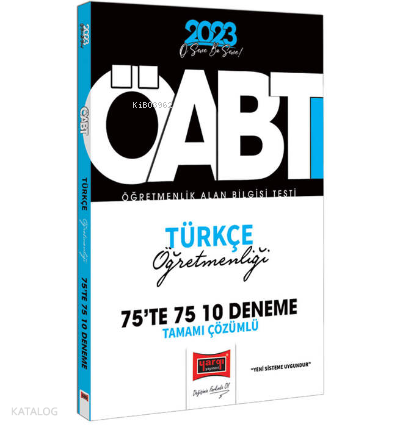 2023 KPSS ÖABT Türkçe Öğretmenliği Tamamı Çözümlü 10 Deneme