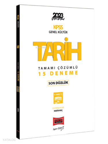 2023 KPSS Tarih Son Düzlük 5 Yargıç Tamamı Çözümlü 15 Deneme