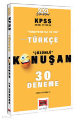 2023 KPSS Türkçe Tamamı Çözümlü Konuşan 30 Deneme