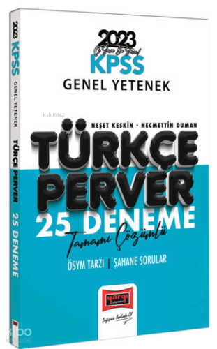 2023 KPSS Türkçeperver Tamamı Çözümlü 25 Deneme