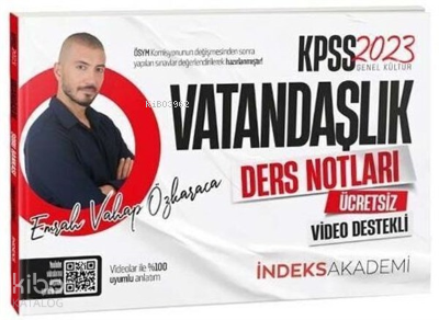 2023 KPSS Vatandaşlık Video Ders Notları - Emrah Vahap Özkaraca İndeks