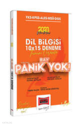 2023 KPSS-YKS-ALES-MSÜ-DGS Panik Yok Tamamı Çözümlü Dil Bilgisi 10x15 Deneme