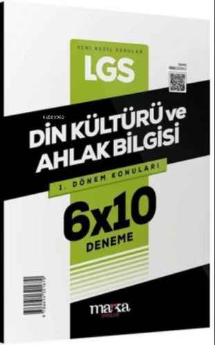 2023 LGS 1.Dönem Konuları Din Kültürü ve Ahlak Bilgisi 6 Deneme Marka Yayınları