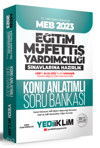 2023 MEB Eğitim Müfettiş Yardımcılığı Sınavlarına Hazırlık Konu Anlatımlı Soru Bankası