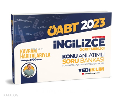 2023 ÖABT İngilizce Öğretmenliği Kavram Haritalarıyla Konu Anlatımlı Soru Bankası