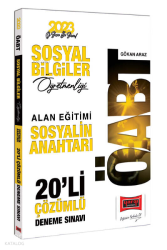 2023 ÖABT Sosyal Bilgiler Öğretmenliği Sosyalin Anahtarı Tamamı Çözümlü 20 Deneme