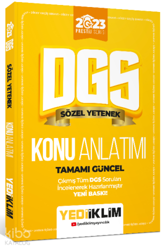 2023 Prestij Serisi Dgs Sözel Yetenek Konu Anlatımı